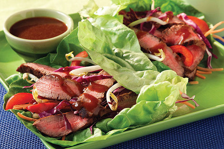 Flank Steak Lettuce Wraps
